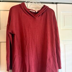 Soft Surroundings comfy pullover with hoody